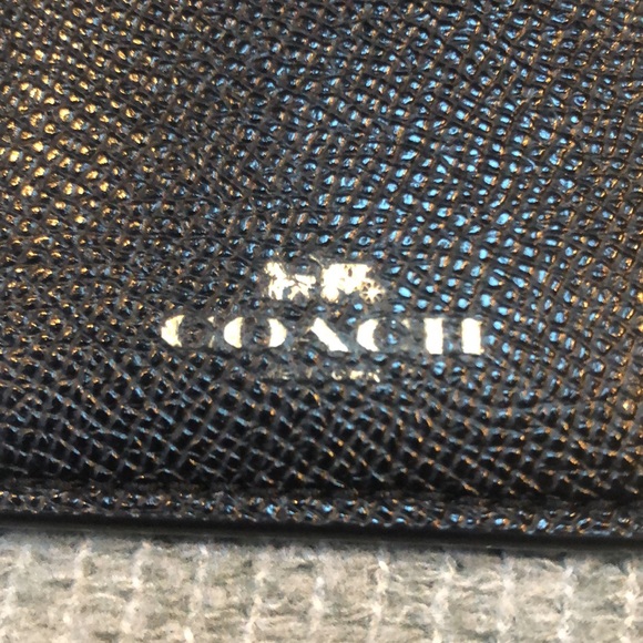 Coach Black Leather ID Lanyard - Picture 7 of 13